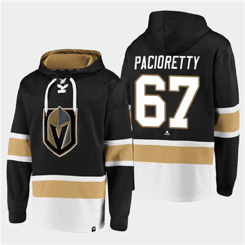 Vegas Golden Knights #67 Max Pacioretty Black All Stitched Sweatshirt Hoodie